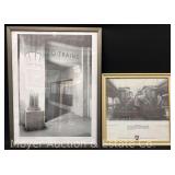 (2) Framed Photograph Prints, 16'x16' and 25'x19'