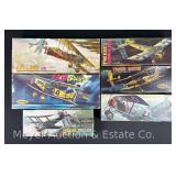 (6) Aurora Plastic Model Plane Kits, 1/4' Scale, with Original Boxes