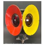 Adlake 4-Way Railroad Signal Lamp, with Enamel Reflectors, 12'h