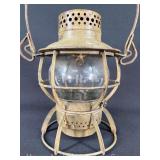 Dressel PRR Keystone Railroad Lantern, with Clear Etched PRR Globe, 9'h