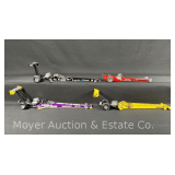 (4) Top Fuel Die-Cast Dragsters, 16' Long