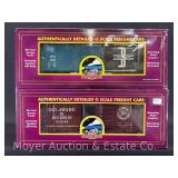 (2) MTH 40' Box Cars, with Original Boxes