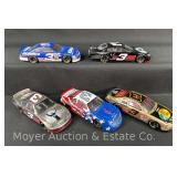 (5) Dale Earnhardt Nascar Die-Cast Cars, 9' Long