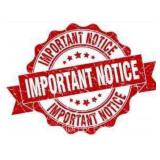 Reminder: Auction pickup is Thursday April 16th at our Alden, NY office by Appointment