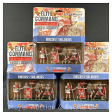 (3) Blue Box Toys  Command Die-Cast Roman Legion Sets, with Original Boxes