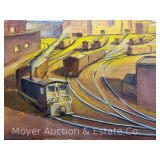 'Burough's Lot' by John Schweikhard Oil on Canvas, Artist Signed, Unframed 16'x20'