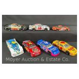 (7) Nascar Die-Cast Cars, 6'-9' Long