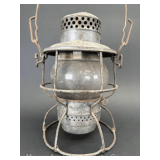 Adlake Railroad Lantern, with Clear Globe, Unmarked, 9.5'h