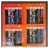 (4) James Bond "From Russia with Love" Soundtrack Record Albums