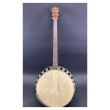 Langstile 4 String Banjo, Damaged Case