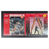 (2) James Bond "For Your Eyes Only" and "Moonraker" Soundtrack Record Albums