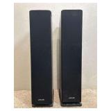 Pair of Polk Audio RT16 Floor Speakers, See Photos For Veneer Loss, 40"x16"x9"