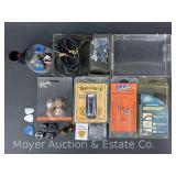 Group of Guitar Parts, Acoustic Quick Mount Pickup, Picks, Etc.