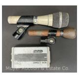 PL5 and PL80 Microphones with DOD 260 Direct Box