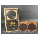 Pair of Ampex Model 414 Speakers, 6" Square with Original Box