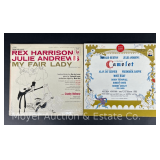 Julie Andrews "My Fair Lady" and "Camelot" Record Albums