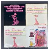 (4) Pink Panther Soundtrack Record Albums