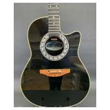 Ovation No. 4861 Acoustic Guitar, Missing Tuning Pegs and Strings, Marked 398922 on Interior Sticker