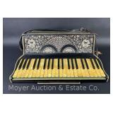 Galanti Bros. Accordion, with Case, Missing One Shoulder Strap