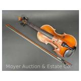 3/4 Size Violin, with Bow and Hard Case