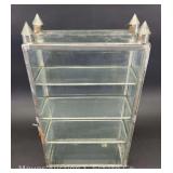Glass Display Case, 10"x4"x18" Overall
