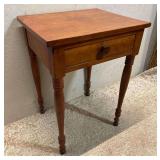 Pine Stand with Single Drawer, Antique, 21"x18"x29"h