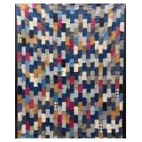 Antique Brick Quilt, Hand Stitched, 64"x82"