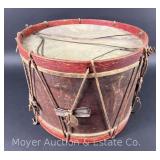 Drum, Marked No. 907, Antique, See Pictures for Condition, 14.5"x11"
