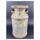 Follansbee Milk Can with Lid, 19"h