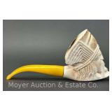 Meerschaum Carved Tobacco Pipe