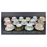 (15) Tea Cup and Saucer Sets