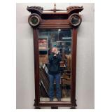 Victorian Pier Wall Mirror, Walnut, Antique, 57.5'x27' Overall