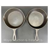 (2) Wagner Ware -O- No. 5A Cast Iron Skillets, 8.25"w