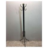 Metal Hall Tree, 3 Double Hooks, 69"h