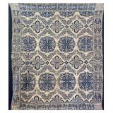 Antique Woven Coverlet, Dated 1850, Some Loss, 70"x86"