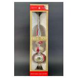 Vintage Blown Glass Tree Topper, with Original Box, 13.5"h