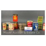 Group of Asst. Baking and Spice Advertising Tins, 3"-4"h