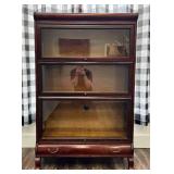 Century Cabinet Co. Barrister Bookcase, 3 Sections, Single Drawer in Base, 33.5"x13.5"x53"h