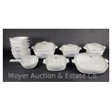 Group of Corningware Blue Cornflower Casserole Dishes with 2 Other