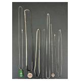 Group of Sterling Silver Necklaces, 1.48tr.oz.