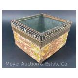 Sunshine Biscuit Metal and Glass Lid on Sunshine Clover Leaves Tin, See Photos for Condition