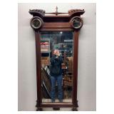 Victorian Pier Mirror, Antique, 57.5"x27" Overall