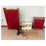 Brother Sewing Machine, with Sewing Cases, and Accessories
