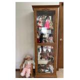 Doll Collection, Cabinet Sells Separately