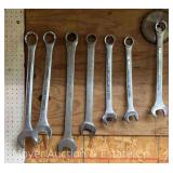 (7) Large Combination Wrenches, 2 Williams, 1 3/8'-2'