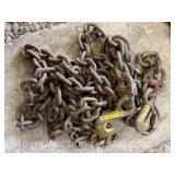 Tow Chain, Small Hooks on Both Ends, 180' Long
