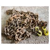Tow Chain, Small Hooks on Both Ends, 200' Long
