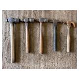 (5) Hammers: Ball Peen, Claw, Etc.