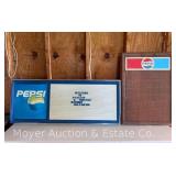 (2) Pepsi Letterboards, with Letters, 29'x21' and 18'x44'