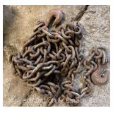 Tow Chain, Hooks on Both Ends, 208' Long